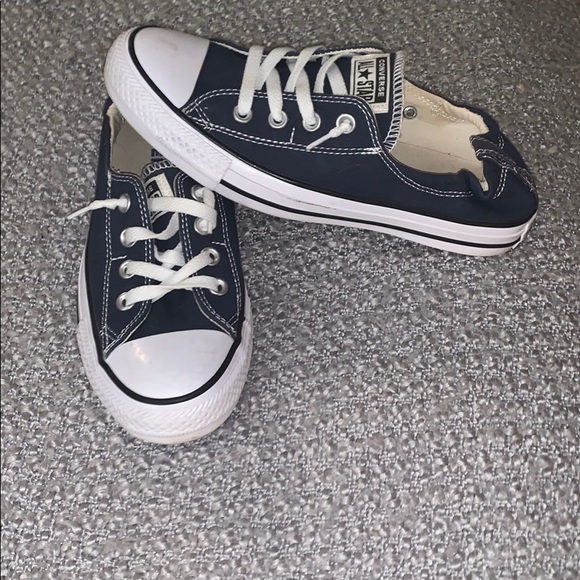womens converse shoreline navy